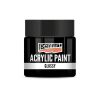 acrylic paint glossy 50 ml – crna