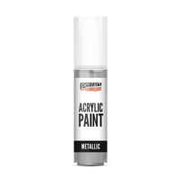 Akrilna boja metalik - 20 ml – rococo silver