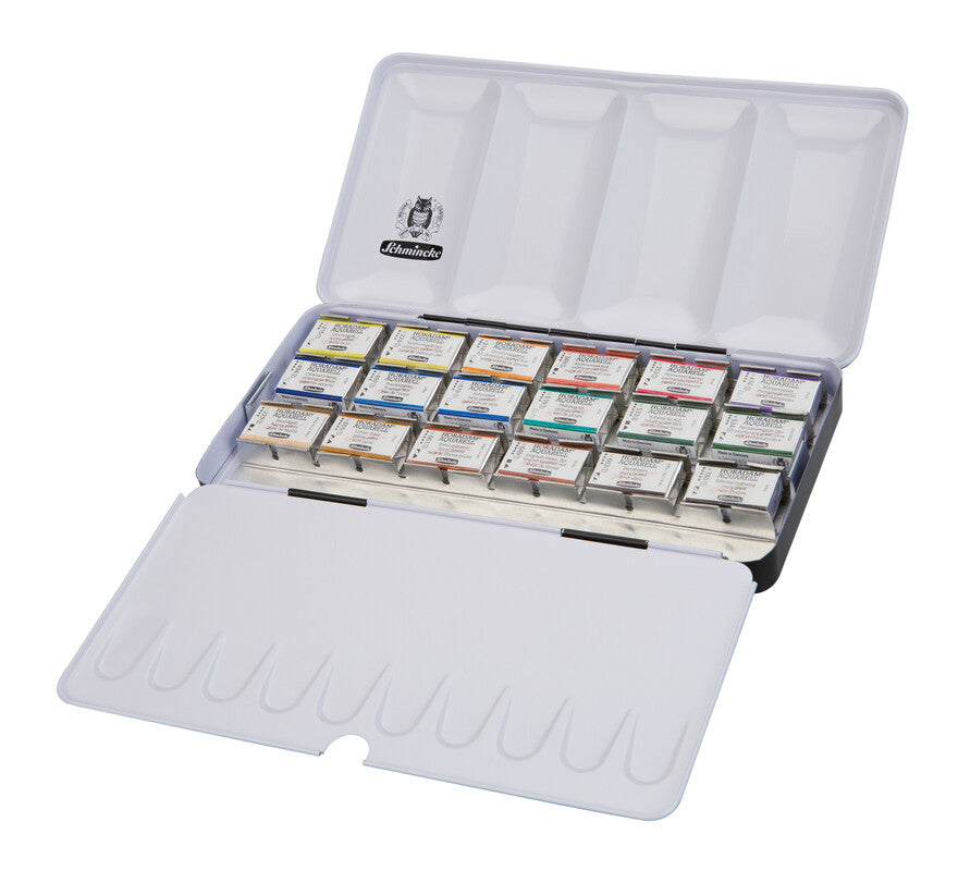 Schmincke HORADAM metalni akvarel set, 18 celih posudica