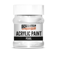 Sedefasta akrilna boja Pentart 230 ml - bela