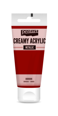 creamy acrylic metallic 60 ml – bordo
