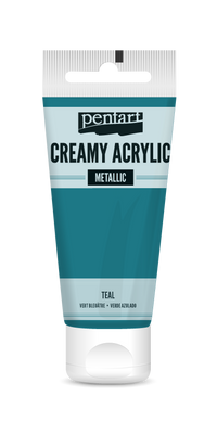 creamy acrylic metallic 60 ml – tirkizna