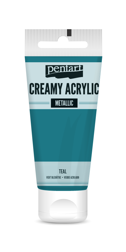 creamy acrylic metallic 60 ml – tirkizna