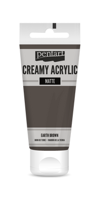 Kremasta mat akrilna boja Pentart 60 ml – earth brown