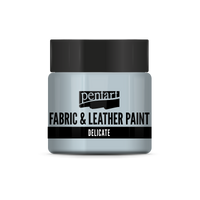 delicate fabric & leather paint 50 ml – plavičasto srebrna