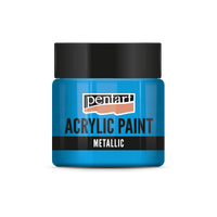 Akrilna boja metalik - 50 ml – sparkling blue