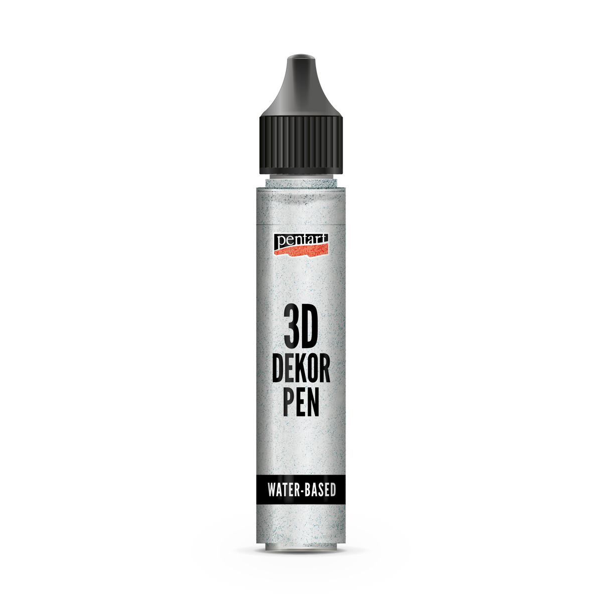Pentart 3D Decor pen svetlucavo dekorativno pero 30 ml srebrna