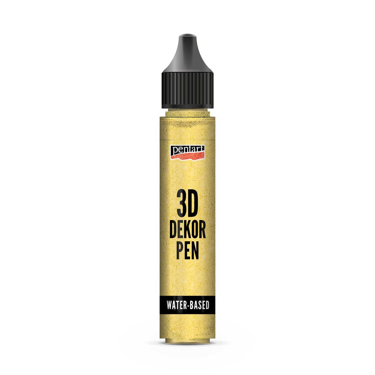 Glitersko 3D pero Pentart 3D Decor Pen - zlatna, 30 ml