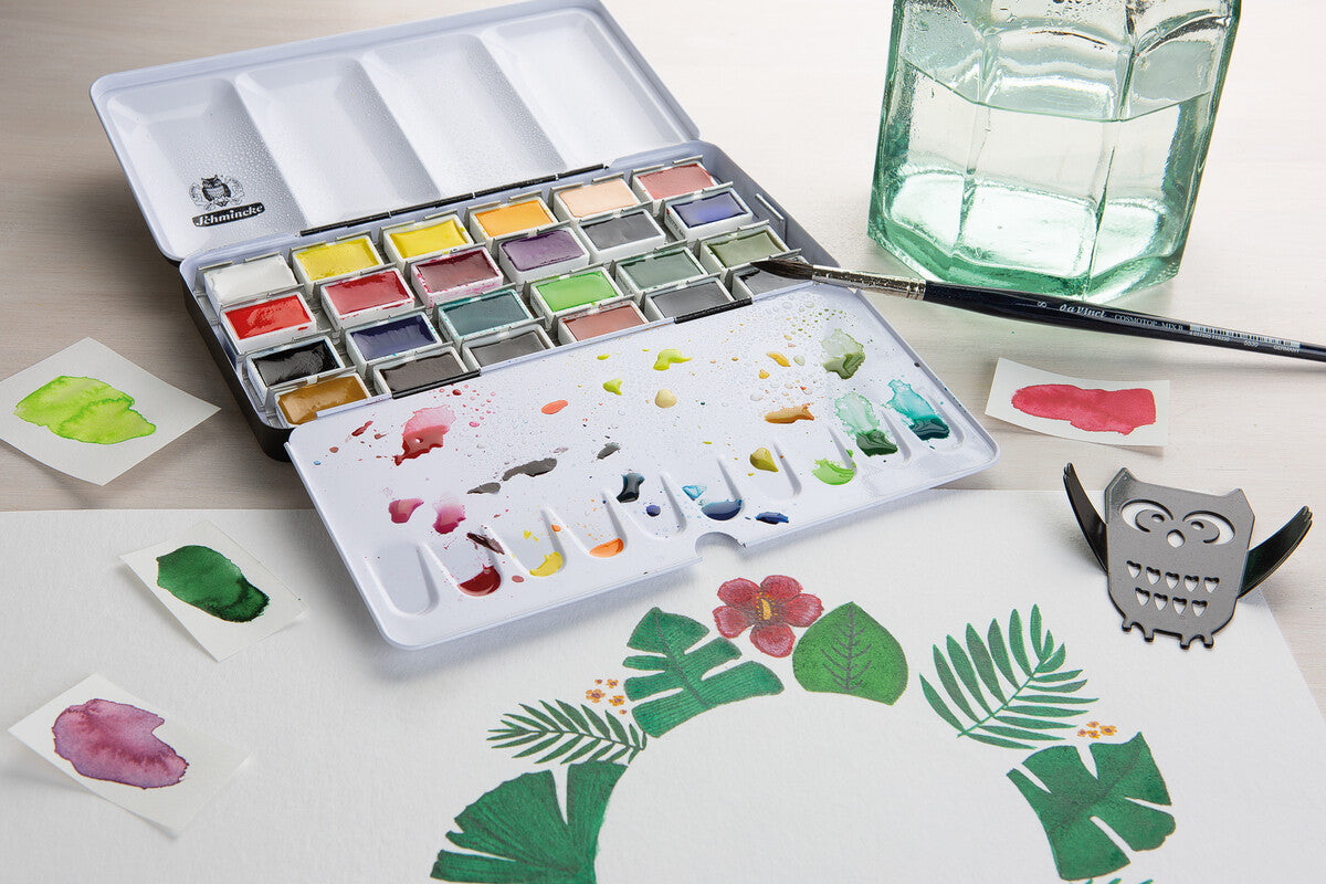 Schmincke AKADEMIE Aquarell prazdna metalna kutija za akvarel, 24 x cela posudica
