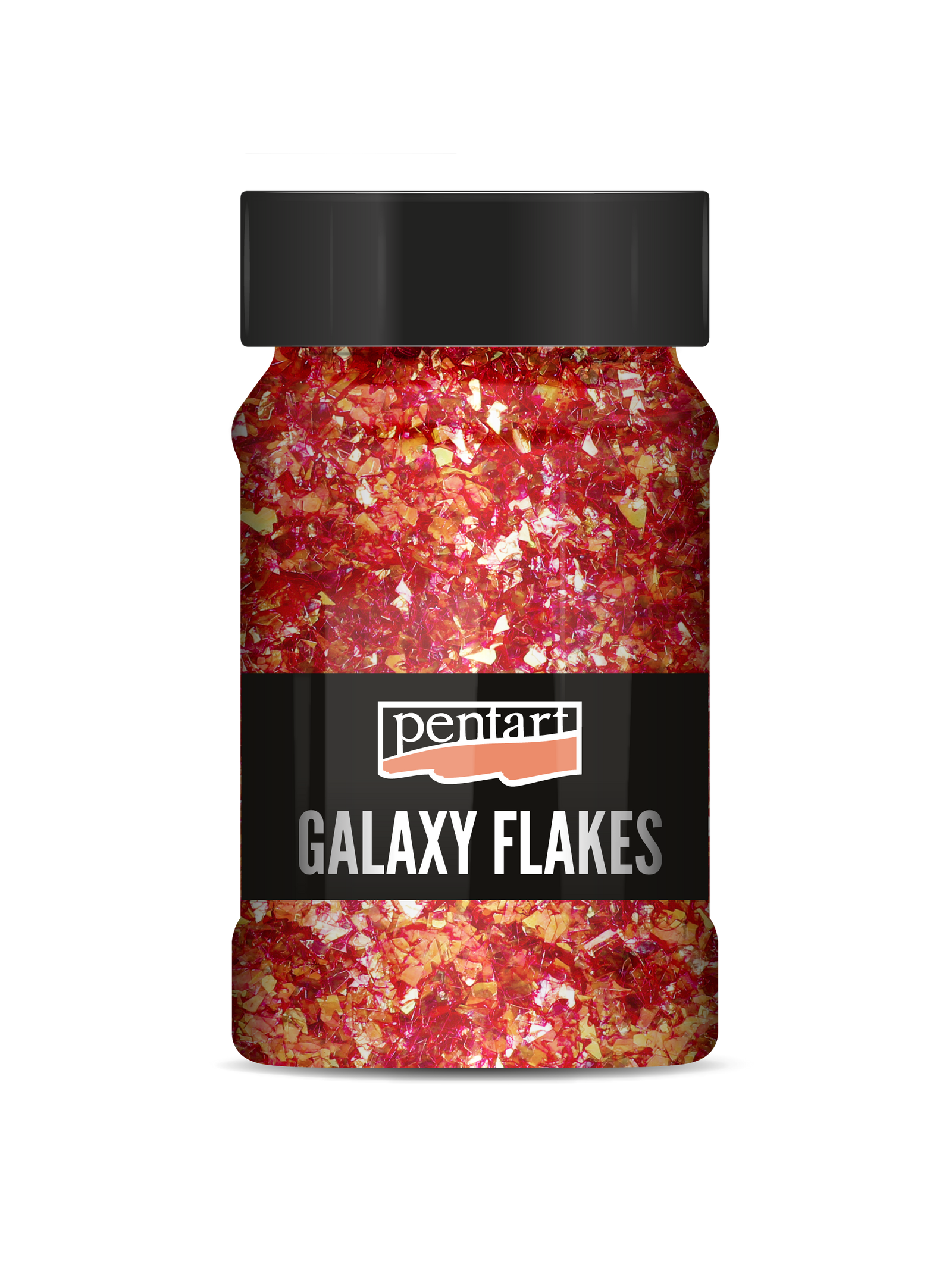 Dekorativne ljuspice Pentart Galaxy Flakes Ida red-gold min. 15 g