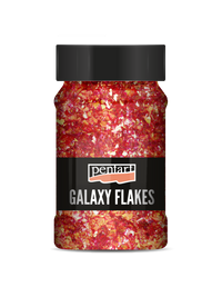 Dekorativne ljuspice Pentart Galaxy Flakes Ida red-gold min. 15 g