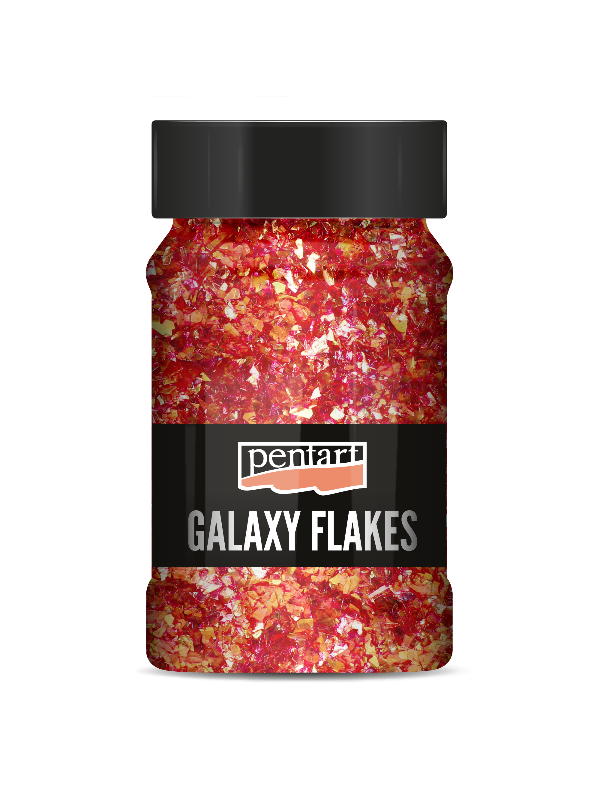 Dekorativne ljuspice Pentart Galaxy Flakes Ida red-gold min. 15 g