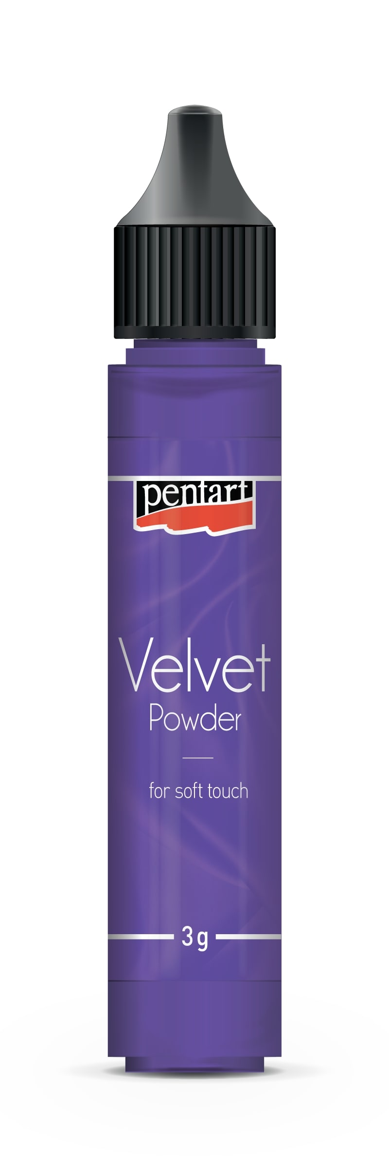 Prah sa efektom pliša Pentart Velvet powder purple 3 g
