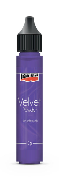 Prah sa efektom pliša Pentart Velvet powder purple 3 g