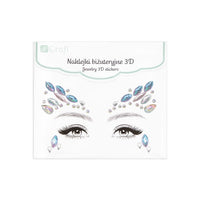 3D nalepnice sa dragim kamenjem za lice – Noćna lepota