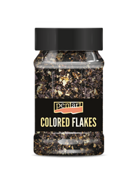 Metalik listići PENTART 100 ml – black - gold