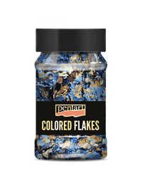 Metalik listići PENTART 100 ml – blue - gold