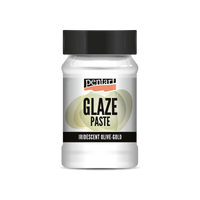 Glazurna pasta Pentart Junior Paints 100 ml – prelivajuća maslinasto-zlatna