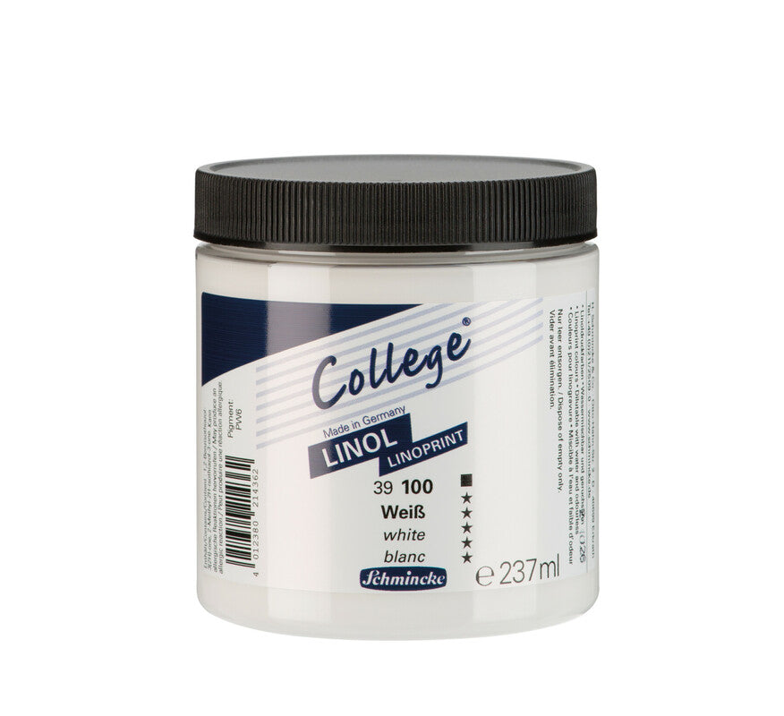 Boja za linorez Schmincke College Linol 237 ml – 100 Bela