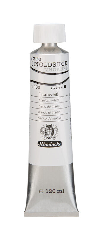 Boje za linorez Schmincke aqua-LINOPRINT 120 ml – 100 Titan bela