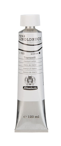 Boje za linorez Schmincke aqua-LINOPRINT 120 ml – 100 Titan bela