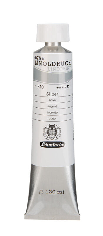 Boje za linorez Schmincke aqua-LINOPRINT 120 ml – 810 Srebrna