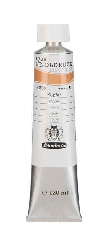 Boje za linorez Schmincke aqua-LINOPRINT 120 ml – 830 Bakarna