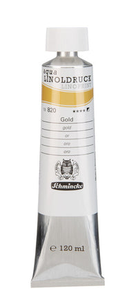 Boje za linorez Schmincke aqua-LINOPRINT 120 ml – 820 Zlatna