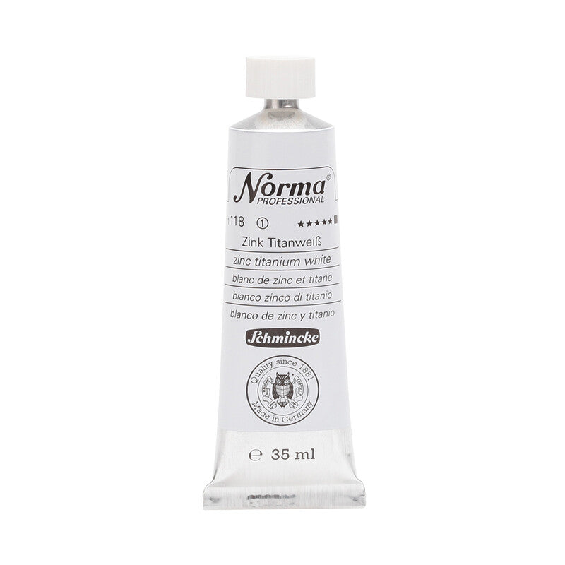 Uljane boje Schmincke Norma Professional 35 ml – 118 Cink titanijum bela