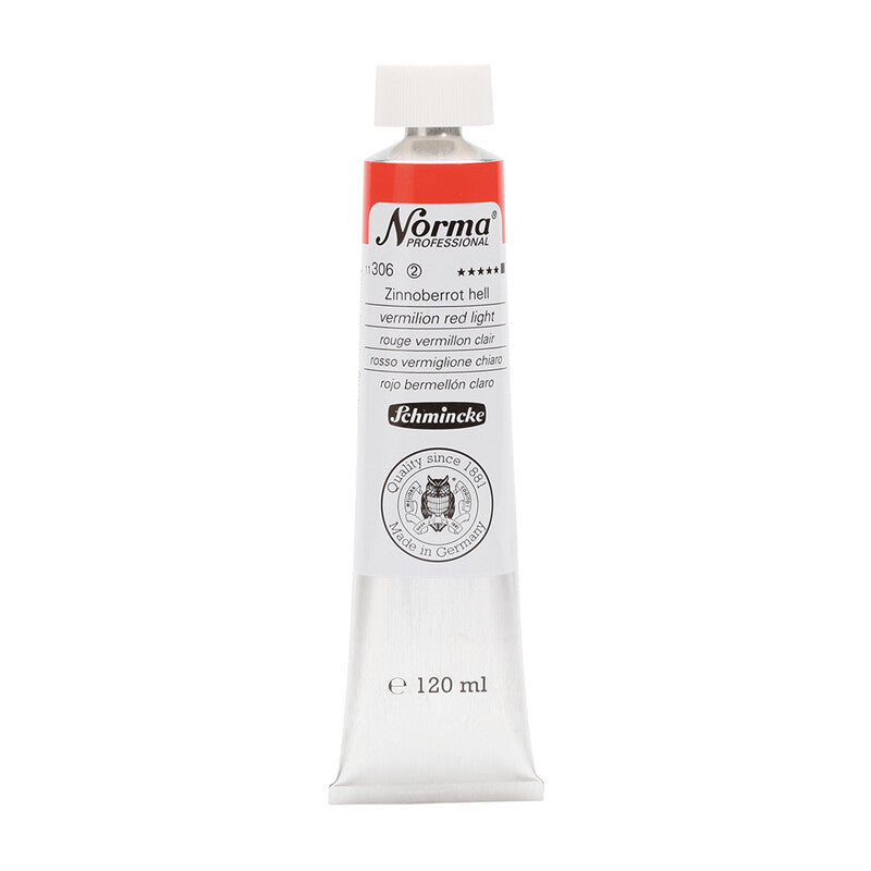 Uljane boje Schmincke Norma Professional 120 ml – 306 Vermilion crvena svetla