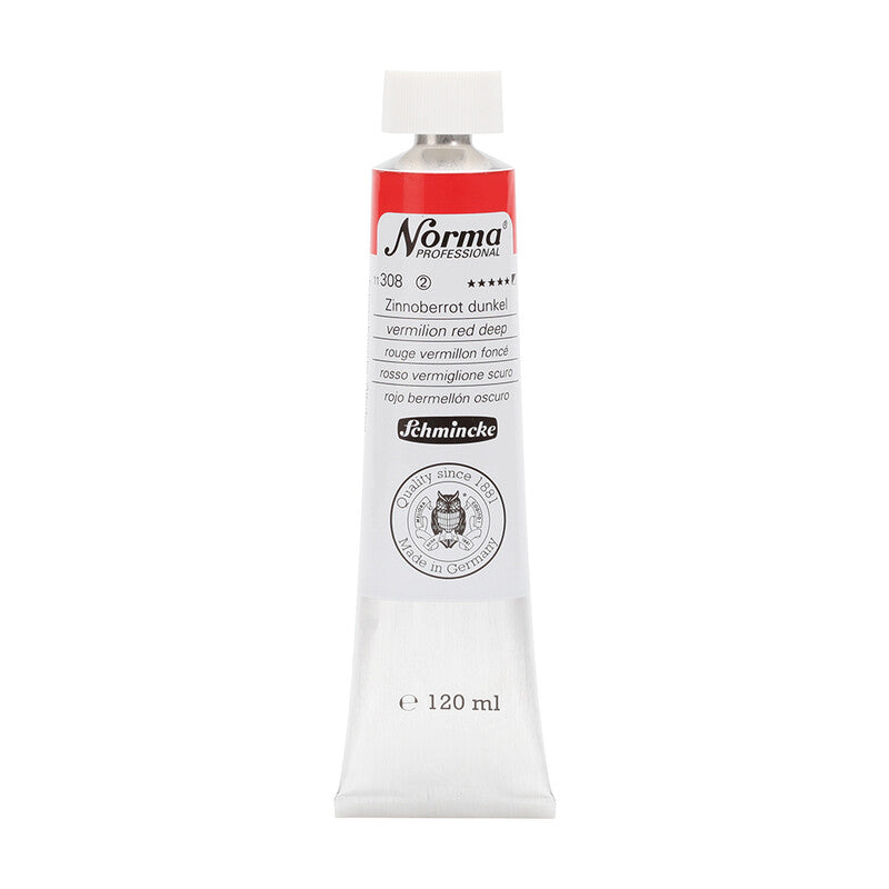 Uljane boje Schmincke Norma Professional 120 ml – 308 Vermilion crvena tamna