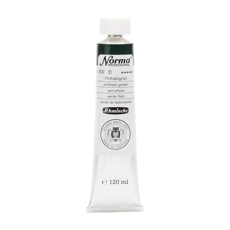 Uljane boje Schmincke Norma Professional 120 ml – 500 Ftalo zelena