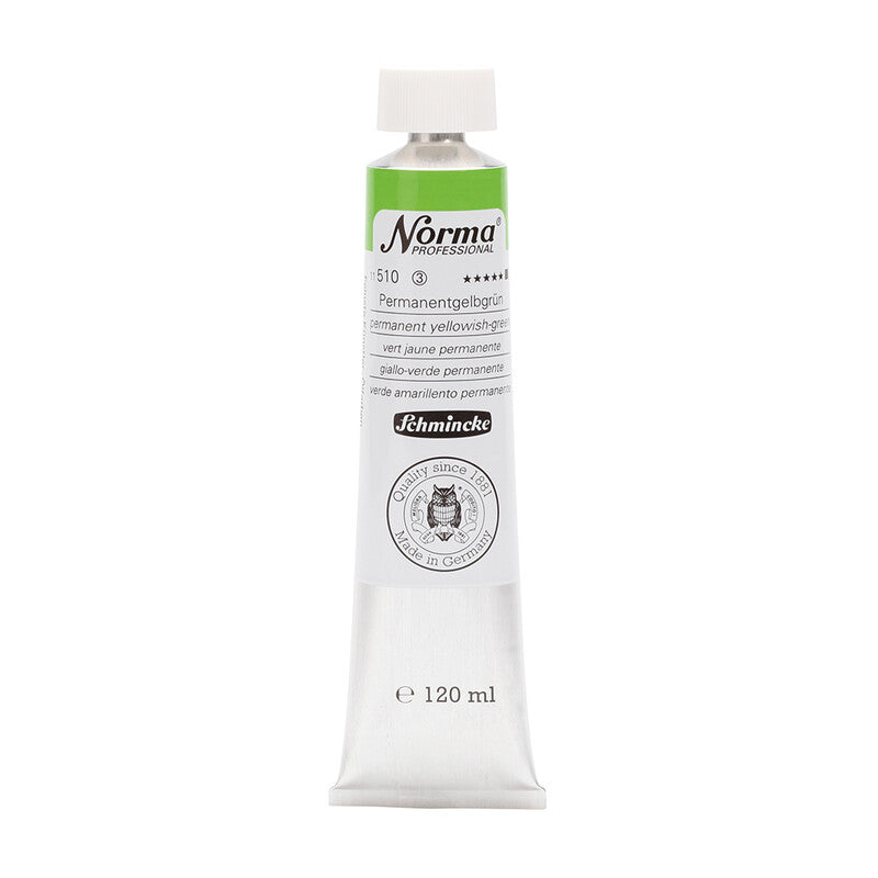 Uljane boje Schmincke Norma Professional 120 ml – 510 Permanentno žućkasto-zelena