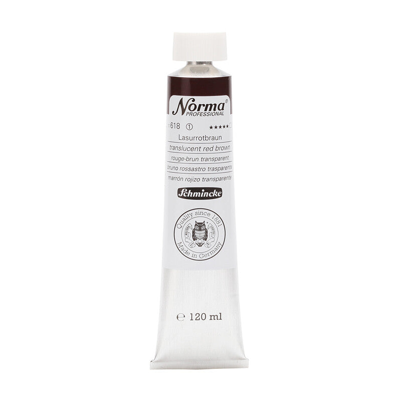 Uljane boje Schmincke Norma Professional 120 ml – 618 Transparentna crveno-smeđa