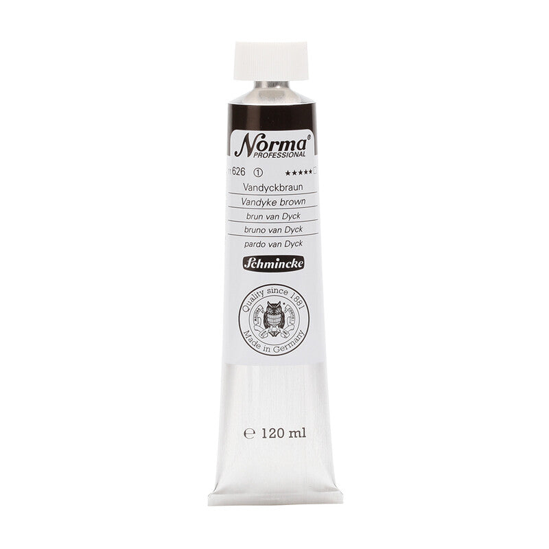Uljane boje Schmincke Norma Professional 120 ml – 626 Van Dajk smeđa