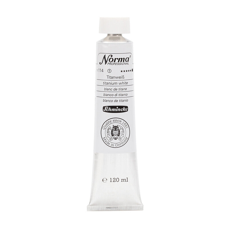 Uljane boje Schmincke Norma Professional 120 ml – 114 Titanijum bela
