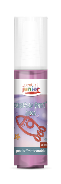 Boja za staklo Pentart Junior 20 ml – madženta