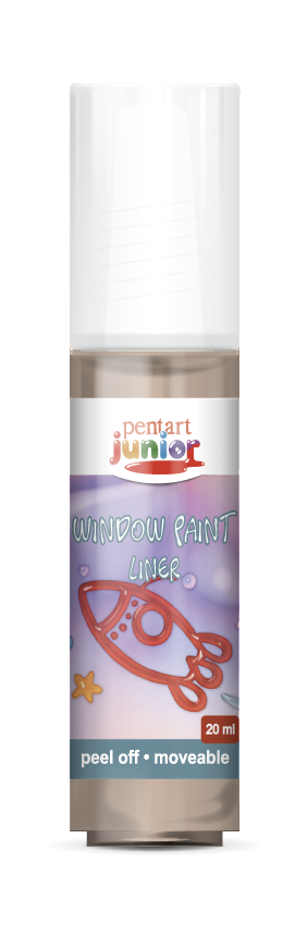 Boja za staklo Pentart Junior 20 ml – braon