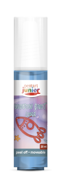 Boja za staklo Pentart Junior 20 ml – plava