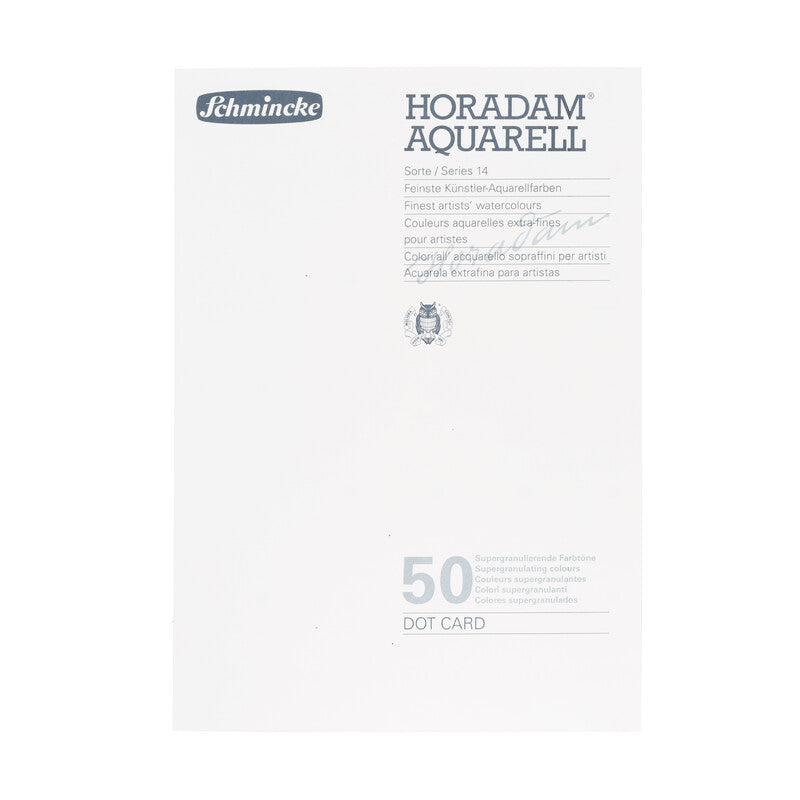 Tačkasti uzornik Schmincke HORADAM Aquarell Dot Card Super Granulation - 50 boja