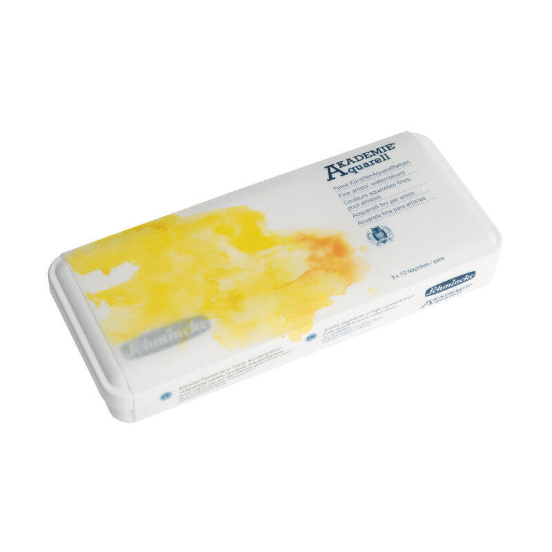 Akvarel boje Schmincke AKADEMIE Aquarell u plastičnoj kutiji - 9 x 1/2 posudice