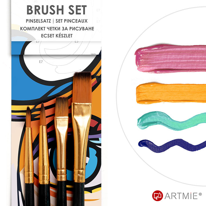 Set sintetičkih četkica ARTMIE — 4 kom.
