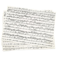 Kreativni papir sa muzićkim printom A4