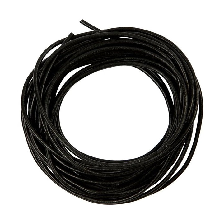 Crni kožni gajtan 2mm k 4m