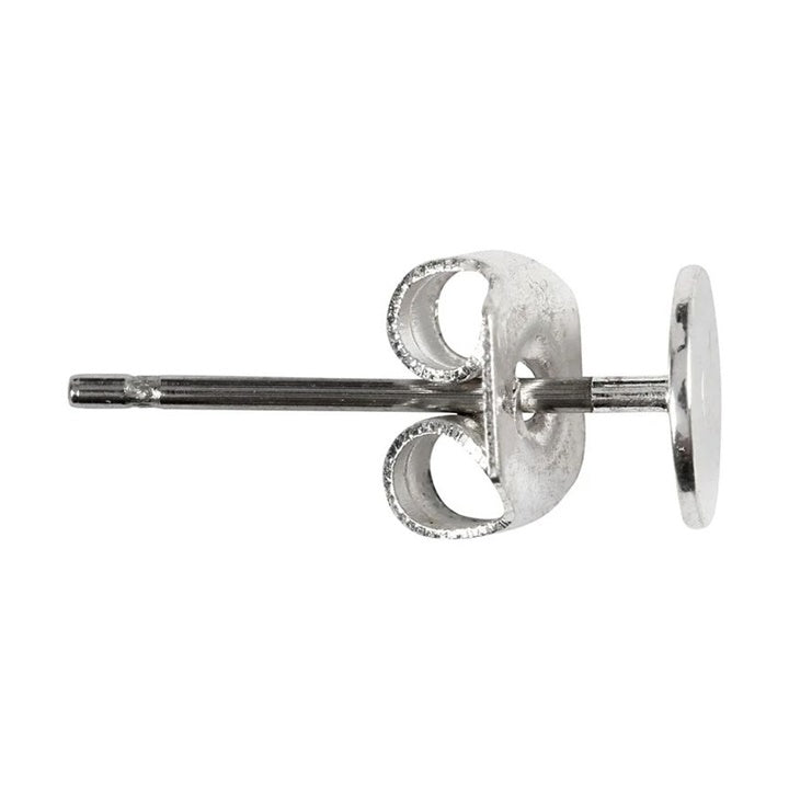 Posrebrene minđuše 13 mm - 10 kom