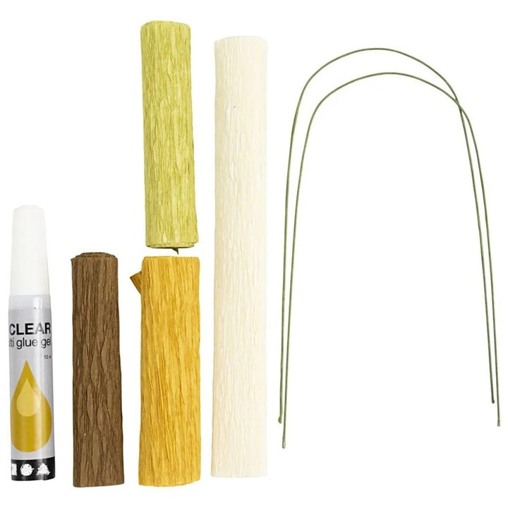 Mini kreativni set | Grančica magnolije od papira krep