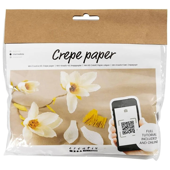 Mini kreativni set | Grančica magnolije od papira krep