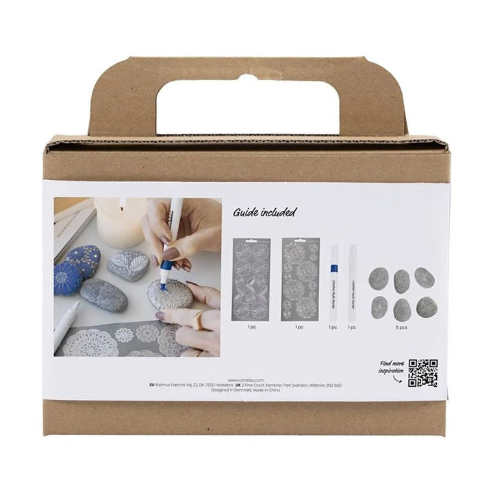 Mini Creative Rock Decorating Set - Blue