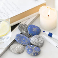 Mini Creative Rock Decorating Set - Blue