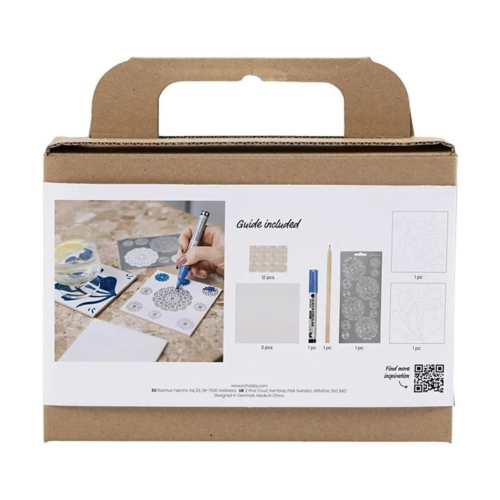 Mini kreativni set za slikanje porcelana - podmetači